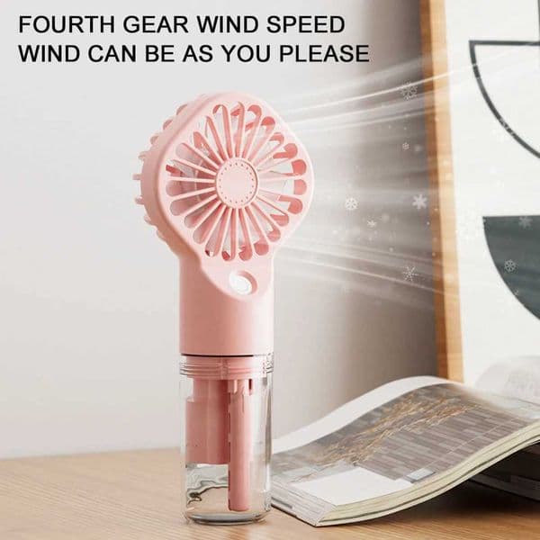 Handheld Fan Portable Handheld Misting Fan Rechargeable Operated Spray Mist Fan Water Mist Fan Outdoors Misting Personal Cooling C260528