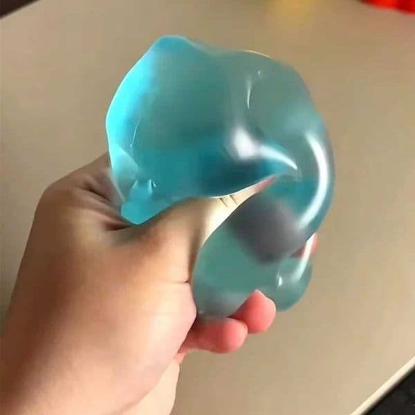 Blue Maltose Squishy Toys Anti Stress Sensory Fidgets Toy Soft Simulated Transparent Blue Maltose Slow-rebound Decompression Toy Z2605281