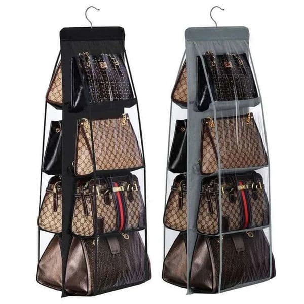 Designer Handbag Hanging Purse For Organizers Storage Hanger Oxford Cloth Closet Bag Organizer art Free Shipping 8 9