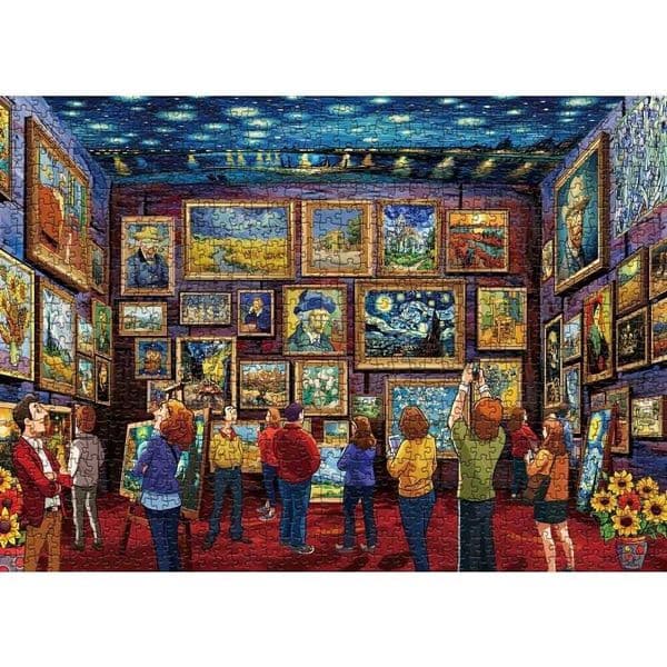 Van Gogh Jigsaw Puzzle Series 1000pcs for Adults Starry Night Art Painting Jigsaw Puzzle Sunflower And Iris Series Challe M260528