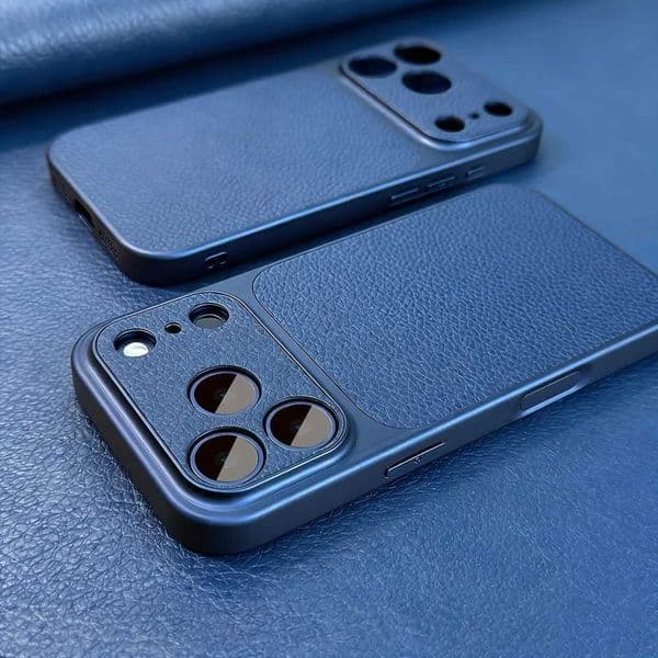 Luxury Matte Lychee Grain Khaki Phone Case for IPhone 17 16 15 14 13 Pro Max Shockproof Bumper Shockproof Back Cases Cover Z260528
