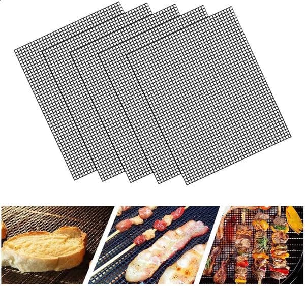 Reusable BBQ Mesh Grill Mat Nonstick Mesh Grilling Mats Easy to Clean Works on Gas Charcoal Electric Grill Barbecue Accessories 260527