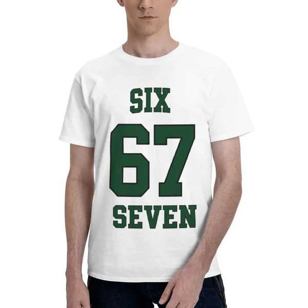 Custom Male Six Seven 67 T Shirt Short Slve Cotton Tshirts Casual Ts Loose Fit D260528