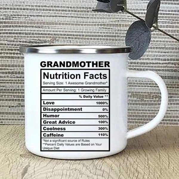 2026 Gift Grandma Nutritional Facts cologne Coffee Mug Tea Cup Mothers Day Gifts For perfume Grandmother Free Shipping 021