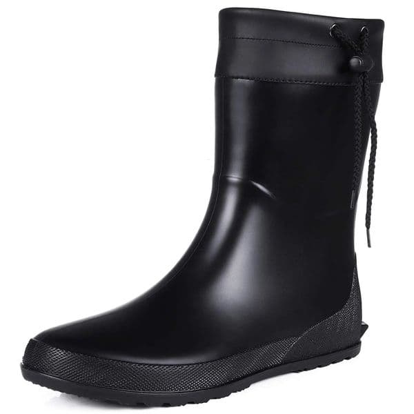 Crestar Mid Calf Rain Boots For Women Fashion Collar Gardening Outdoor Ultra Lightweight Portable Waterproof Garden Shoes 260528