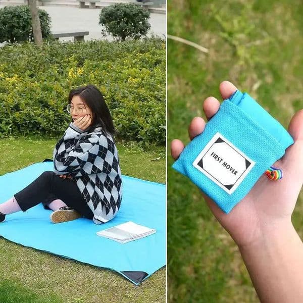Portable Pocket Camping Mat Folding Camping Tent Mattress Climb Outdoor Ultra-thin Waterproof Beach Mat Camping Picnic Blanket 260527
