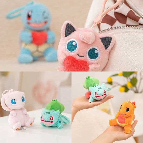 Plush Toys Gengar Charmander Bulbasaur Squirtle Mew Jigglypuff Stuffed Doll Adorably Plushies Keychain Gifts L260528