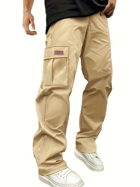 2026 Summer New Mens Work Pants European and American Independent Station Drawstring Multi Pocket Casual Pants Z260528