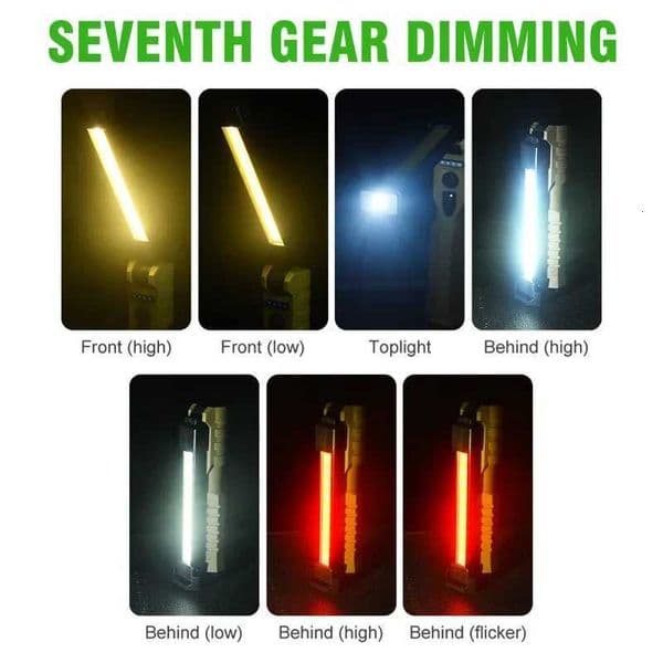 KDULIT Fold LED Emergency Floodlight Portable Strong Magnet COB Working Light Type C Rechargeable Flashlight Super Bright Lamp M260527