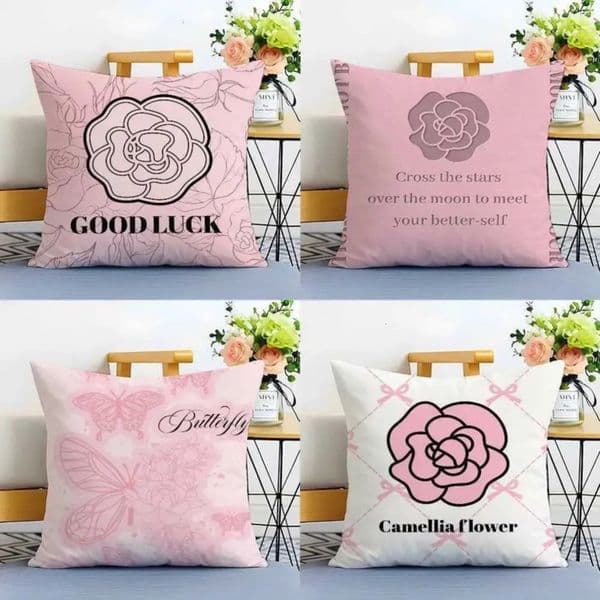 2026new Luxury Hot Selling perfume Camellia High-End Printing cologne Case Anti-Dustmite Invisible Zipper Sofa Bed Free Shipping 6 8 17