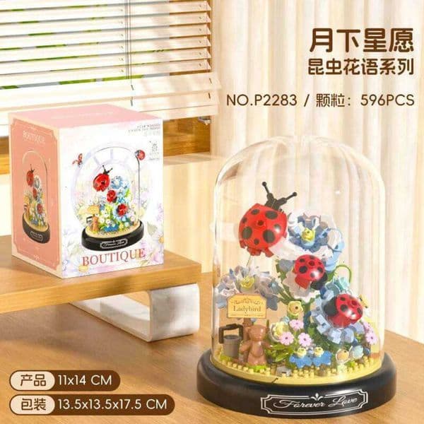 Adults Bouquet Flowers Micro Building Blocks Construction Set for Children Girl 9 to 12 Years Old Animal Insert Mini Bricks Toys C260306 Y260528