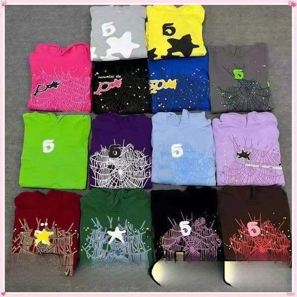 Spider Pink Hoodie Mens Designer Young Thug Hoodie For Men Sweatshirts Hoody Hoodie Jacket Tracksuit Men Polo Veste Coat Women Polo Cobweb Pink Spiderhoodie 99F
