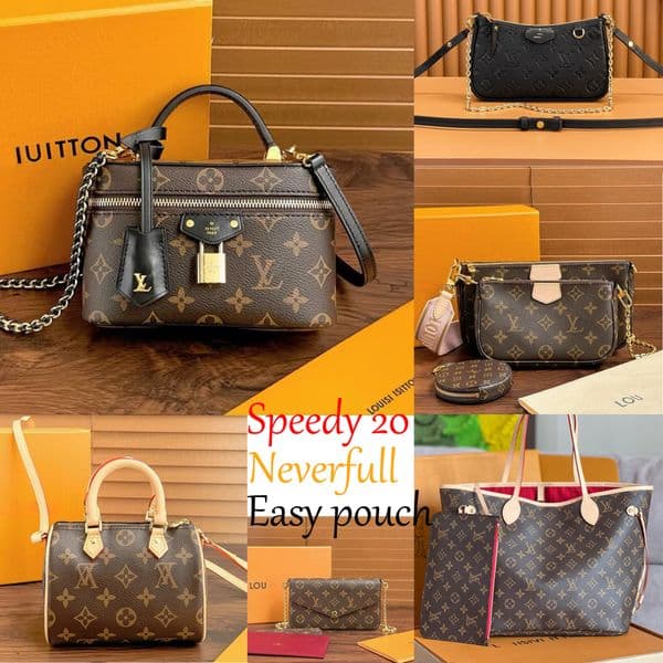 Vanity chain pouch designer makeup bag flowery full print leather shoulder bag handheld makeup bag classic vintage pattern toiletry bag luxury ladies bag