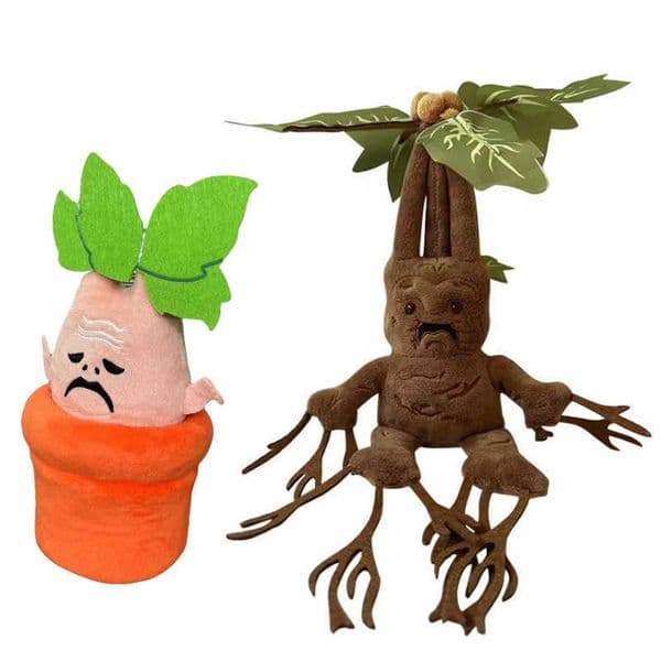 Harry Potter Mandrake Tree Man Flower Pot Plush Toy Doll Plant L26052891ES