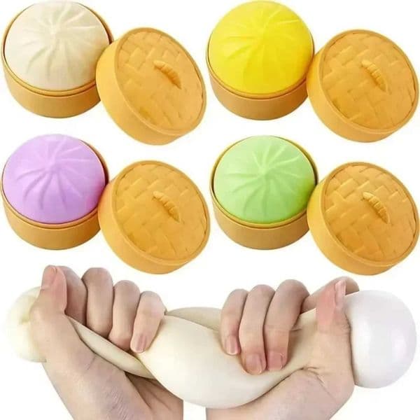 Squishy Buns Fidget Toy Anti-Stress Slow Rising Fruit Pinch Squeeze Stress Relir Funny Pressure Reducer PropJ260528