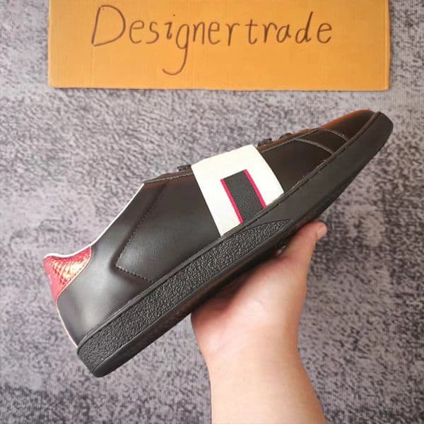 Designer Casual Shoes Ace Men Vintage Luxury Women Leather Shoes Fashion Travel Working Flat Printed Outdoor Footwear Sneakers