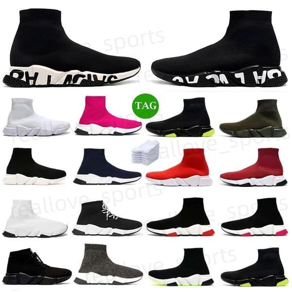 Designer Shoes Socks Running Shoes Platform Men Mens Woman Shiny Knit Speed 2.0 1.0 Trainer Runner Sneaker Sock Shoe Nice Master Emed Womens Sneakers Speeds E3