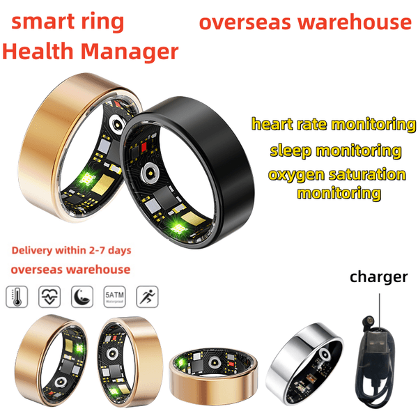 smart ring Bluetooth smart motion step counter gesture control sleep monitoring ring waterproof multifunctional health monitoring electronics RingSmart