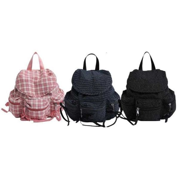 M68C Students School Backpacks Plaids Backpacks Travel Rucksacks Japanese Styles Daypacks Girls Travel BackpacksR260527
