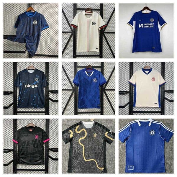 2526 New Thai Version Chelsea Home and Away Football Jerseys Short Sleeve Soccer Uniforms for Adult Men Printed L260527