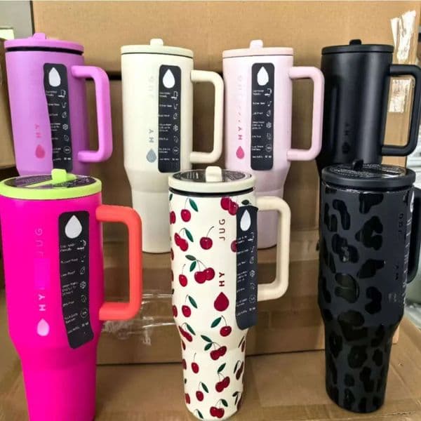 2026 perfume Tumbler cologne 32Oz/40Oz Traveler Straw Lid Stainless Steel Vacuum Insulated Car Mug Double Wall Thermal Iced Travel Free Shipping 5