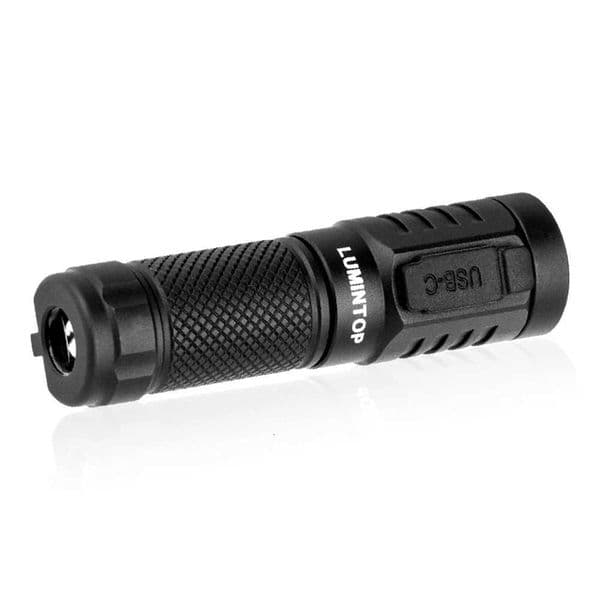 Keychain flashlight Camping Hiking LED Flashlight pocket tool 720 Lumens 115m Range 5 Modes USB-C Rechargeable Lumintop Frog M260527
