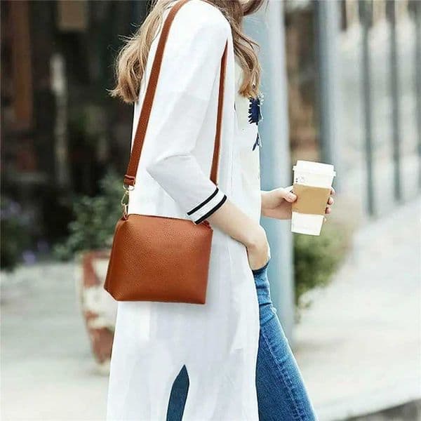 Designer 4Pcs/set Fi Leather Portable Wallet Purses Crossbody Bag Handbag Shoder BagJ260528
