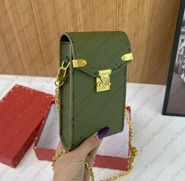 Women Phone Pouch Metis Multicolored S-lock chain Crossbody Bag Girls Lipstick cosmetic bag Designer Handbag Shoulder Mini Bag Purse Tote Sacoche Clutch Wallet Hobo