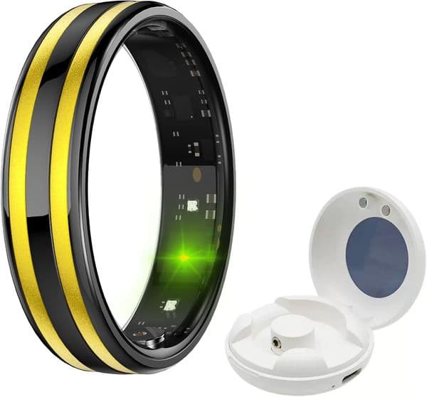 HR02 Smart Ring Waterproof 15mah Dynamic Heart Rate Measurement Heart Rate Variability Measurement Pedometer Calorie