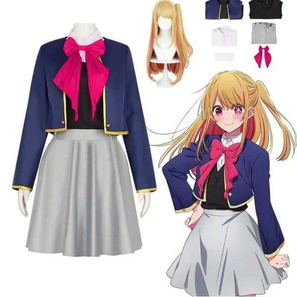 Anime Oshi No Ko Hoshino Rubi Cosplay Come JK Uniform Wig Set Performance Song Come Halloween Come Women L260528
