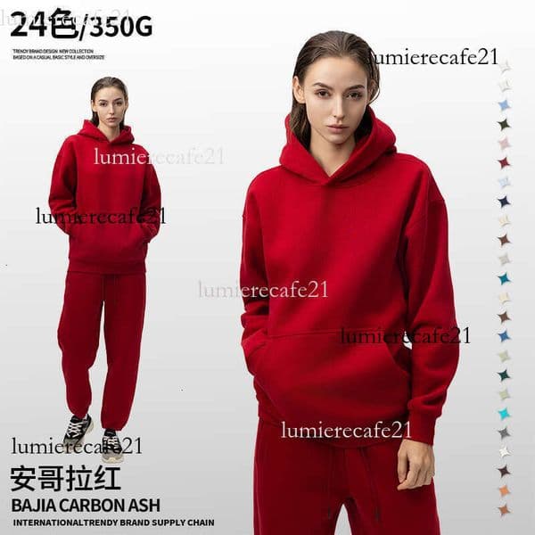 Winter cross-border solid color fleece-lined youth hoodie for men, drawstring, loose fit, large size, heavyweight hooded men's sweatshirt c3f 9ee