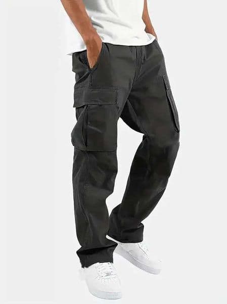 2025Mens Casual Jogger Pants Relaxed Fit Cargo Pants Drawstring Sweatpants Hiking Outdoor Twill Sport Pants Z260528