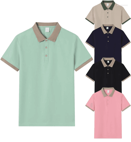 Men's Polos Polo Shirt Summer Casual Breathable Comfortable Short Sleeve European Size Tops