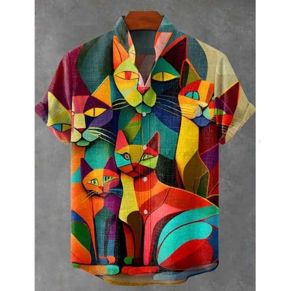Mens Hawaiian Shirt 3D Fashion Imported Clothing Printed Single Breasted Mens Top Casual Wear Camisa De Hombre Cosas Baratas M260528