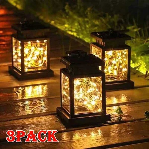 13Pack Solar Lights Outdoor Hanging Lanterns Waterproof LED String Lamp For Garden Table Party Decorative Patio Yard LawnR260528