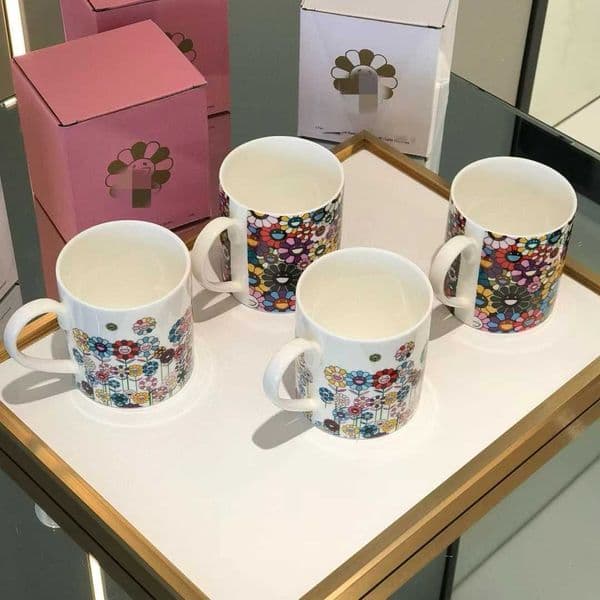 Murakami Sunflower Mug Flowers in the Bush Ceramic Cup Drinking Cup Milk Coffee Cup Water Cup T260528