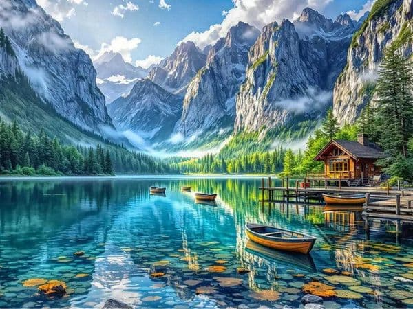 Landscape Travel 500/1000/1200/2000 PCS Jigsaw Puzzles Family Activity Games for Gameroom Bedroom Gifts Home Decor M260528