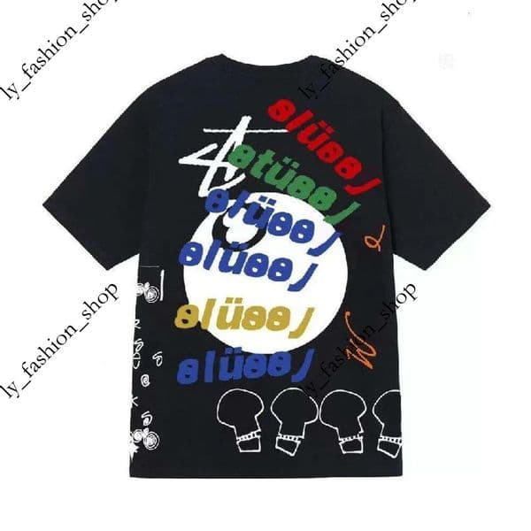 Stussyities Shirt Designer Stud Shorts Summer Shirts Graffiti Letters Hip Hop Graphics Designer Black 8 Balls Graphic Tee Stussyshort Cotton Top Sport 926