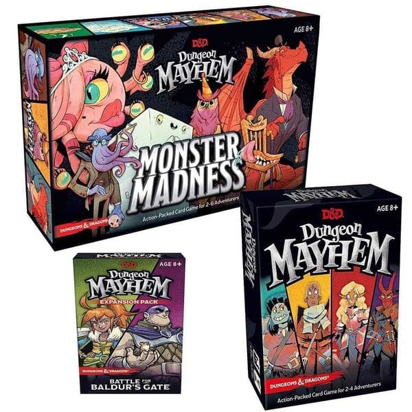 Dungeon Mayhem Dungeons Dragons Card Game 120 Cards Board Game Monster Madness Party Game for Friends and Family L260528