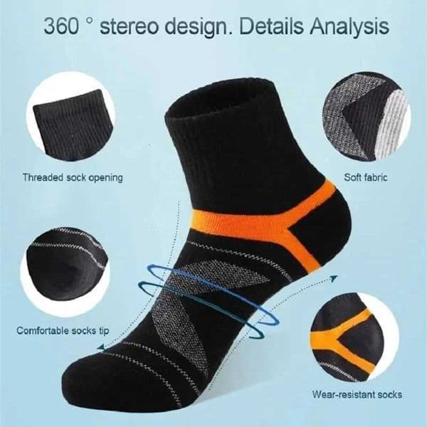 1 PC or 3PCS High Quality Cotton Men Socks Sport Running Breathable Casual Summer Soft Fitness Compression Middle Tube Male Sock M260528