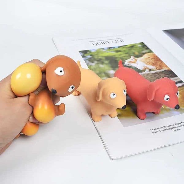 Creative Sausage Dog Pinch sic Flour Elastic Stretch Deformation Vent Stress Relief Decpression Squeeze Toys for Kids AdtJ260528