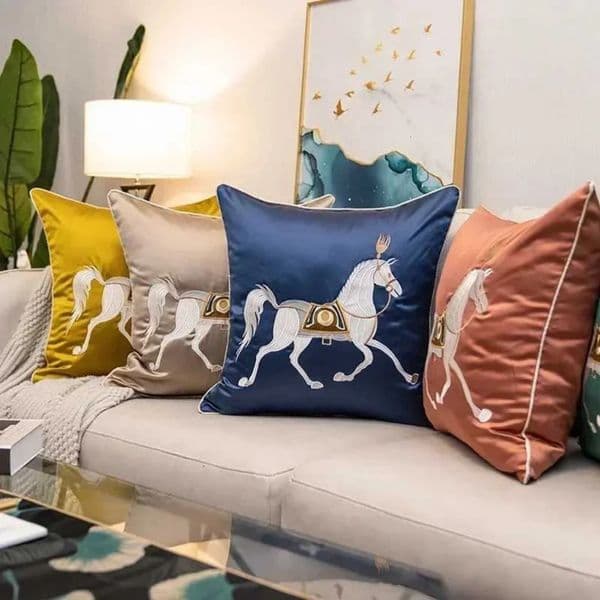 2026 Luxury 50X50cm Modern Minimalist High-End Cover perfume Precision Embroidered Cushion Covers Home Living cologne Room Sofa Chair Case Free Shipping 6 13 9
