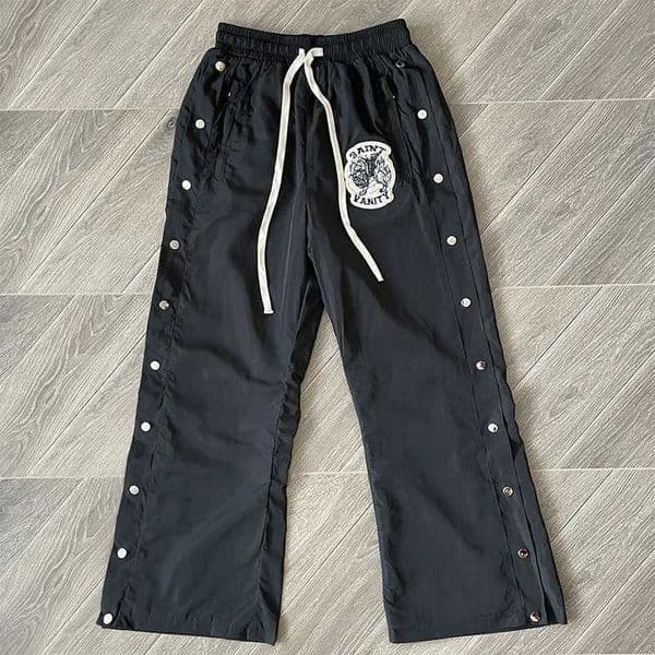 SAINT VANITY Embroidered breasted sports style casual pants Q260529