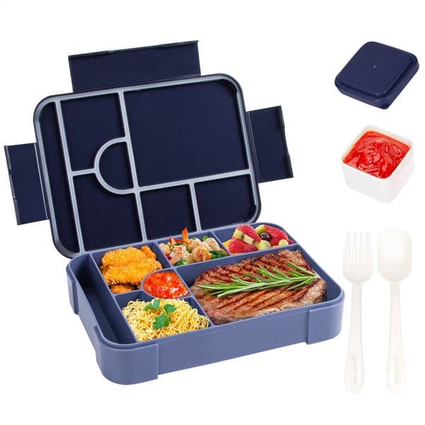 Large Capacity Bento Lunch Box for School Microwave LeakProof Sealing Portable Divided FreshKeeping Food Container 260529
