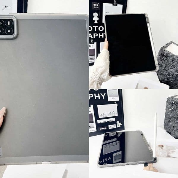With Pencil Slot Tablet Case For Xiaomi MI Pad 7 6 5 6s Pro 124 Redmi SE 11 inch Thick Clear Shockproof Soft Silicone Cover X260529
