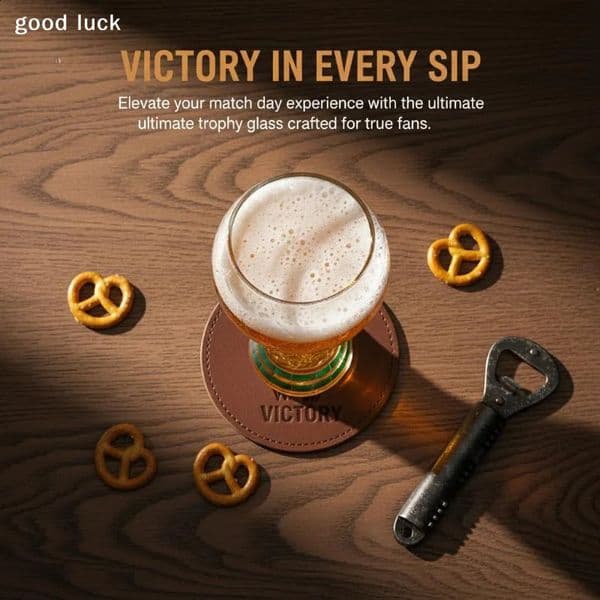 Football Fans Beer Glass Coffee Mugs Trophy Shape Comfort With Distinctive Texture Mug Suitable For Family Bar Gatherings 260529