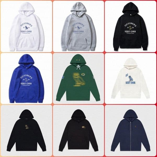 Ovohoodies Mens Womens October Very Own Designer Classic Owl Letter Graphic Print Hooded Fashion Casual Pullover Streetwear Sweatshirt P7I8#