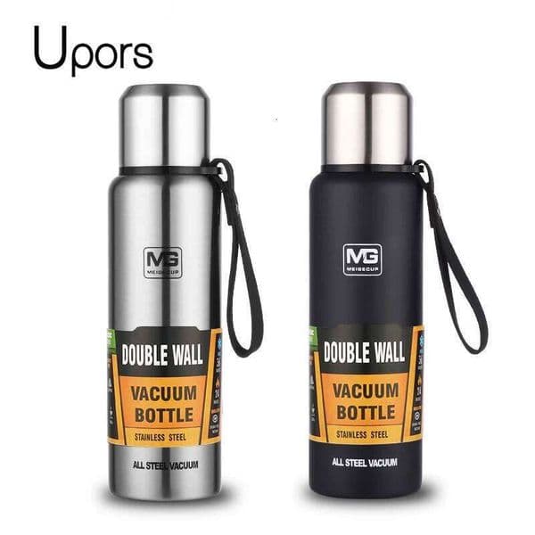 UPORS Large Capacity Stainless Steel Thermos Portable Vacuum Flask Insulated Tumbler with Rope Thermo Bottle 500/700/1000/1500ml W260529
