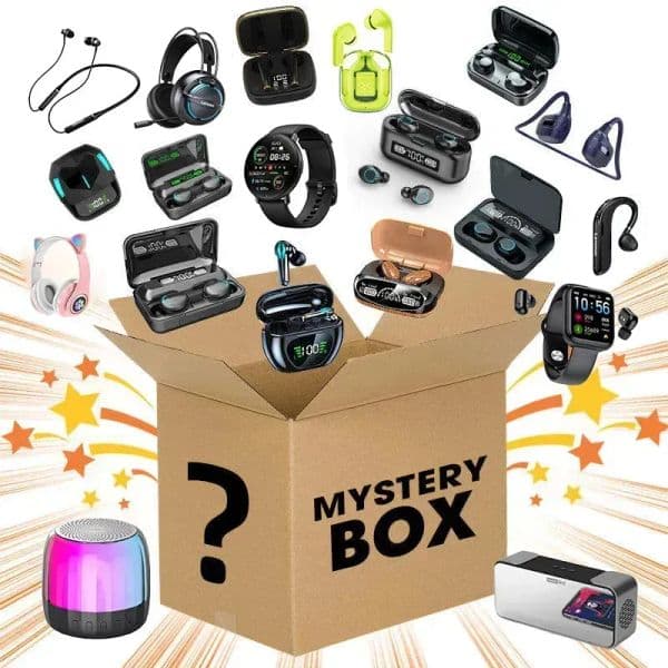 Mystery box electronics random boxes birthday surprise gifts lucky gifts for adults such as Bluetooth speakers Bluetooth headsets smart watches headset