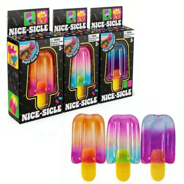 NeeDoh Jelly Squeeze Squishy Summer Relief Colorful Ice Cream Stress Balls Fidget Sensory Toy 26L0529